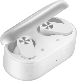 OnePlus Nord Buds 2 wit case voorkant linkerzijkant geopend