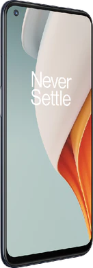 OnePlus Nord N100 grijs voorkant linkerzijkant