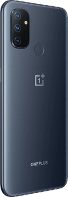 OnePlus Nord N100 grijs achterkant rechterzijkant