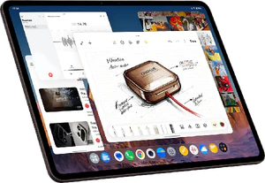 OnePlus Pad 4 dune glow braun Vorderseite linke Seite