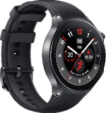 OnePlus Watch 2 zwart voorkant linkerzijkant