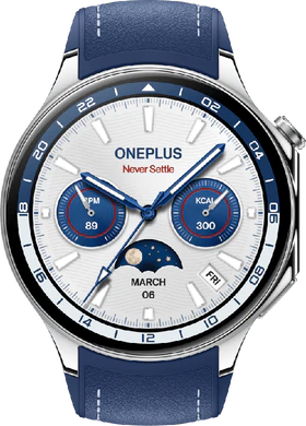 OnePlus Watch 2 blauw voorkant