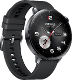 OnePlus Watch 3 43mm zwart voorkant linkerzijkant