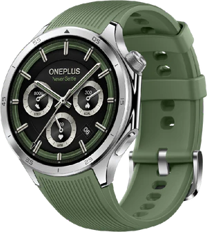 OnePlus watch 3 groen voorkant rechterzijkant