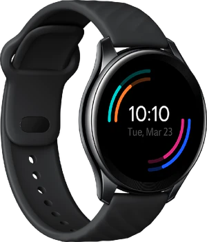 OnePlus Watch Classic zwart voorkant linkerzijkant gesloten