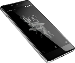 OnePlus X Vorderseite linke Seite Unterseite schräg