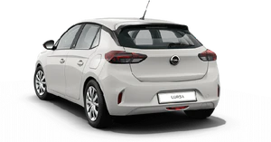 Opel corsa e white back right side