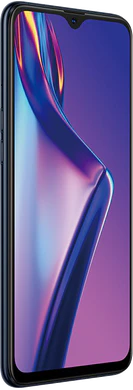 Oppo A12 sort front venstre side