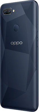 Oppo A12 sort bagside venstre side