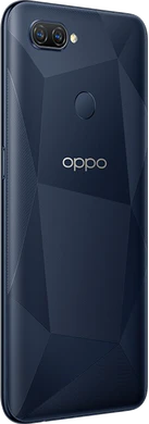 Oppo A12 sort bagside højre side