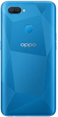 Oppo A12 blå bagside