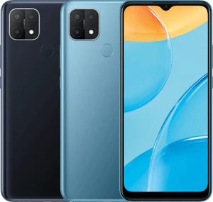 Oppo A15 blu color panoramica