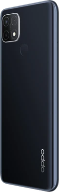Oppo A15s negro volver lado izquierdo