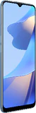 Oppo A16 blau Vorderseite linke Seite