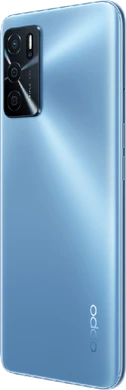 Oppo A16 blau Rückseite linke Seite