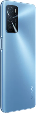 Oppo A16 blau Rückseite rechte Seite