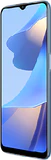 Oppo A16s blauw voorkant rechterzijkant
