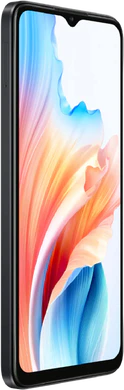 Oppo A18 black front left side