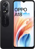 Oppo A18 black overview