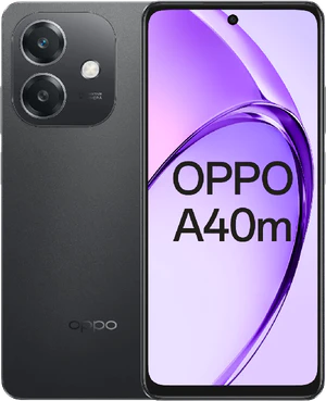 Oppo A40m zwart overzicht