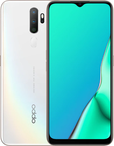Oppo A5 2020 bianco panoramica