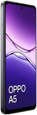 Oppo A5 4g violet couverture côté gauche
