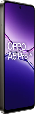 Oppo A5 Pro 5G black brown front left side