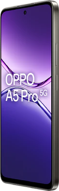 Oppo A5 Pro 5G black brown front right side