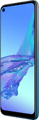 Oppo A53s blå front højre side
