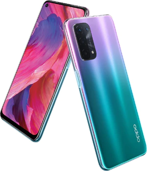 Oppo A54 5G purple overview