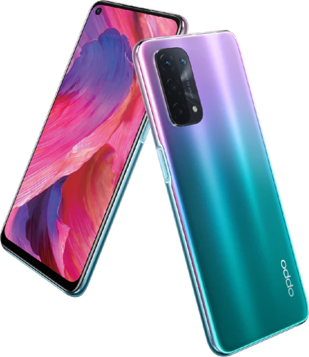 Oppo A54 5G purple overview