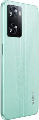 Oppo A57 grønn bakside høyre side