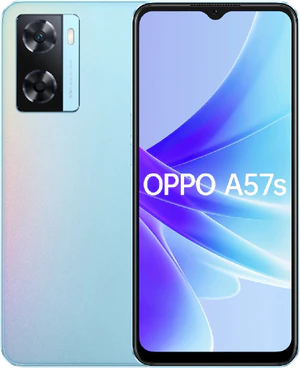 Oppo A57s azul visión general