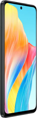 Oppo A58 noir couverture côté gauche