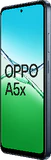 Oppo A5x blau Vorderseite rechte Seite