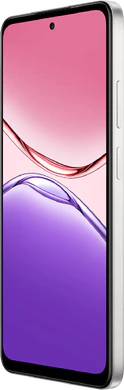 Oppo A5x weiß Vorderseite rechte Seite