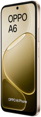 Oppo A6 4g gold front right side