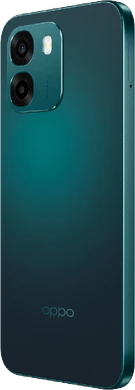 Oppo A6 5G sininen takapuoli vasen puoli