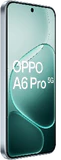 Oppo A6 Pro 5G grijs titanium voorkant linkerzijkant