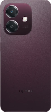 Oppo A60 5G zwart rood achterkant