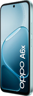 Oppo A6x blue front right side
