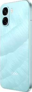 Oppo A6x blue back left side