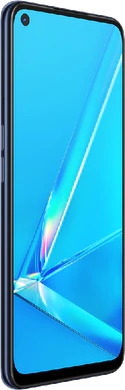 Oppo A72 zwart voorkant linkerzijkant