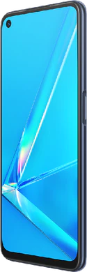 Oppo A72 zwart voorkant rechterzijkant