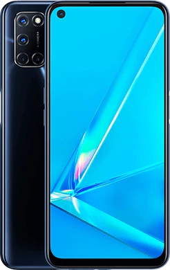 Oppo A72 zwart overzicht