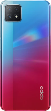 Oppo A73 5G blauw achterkant