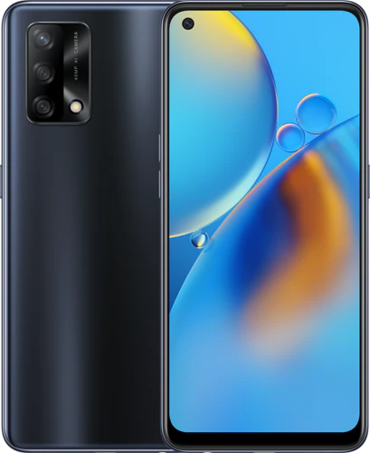 Oppo A74 4g zwart overzicht