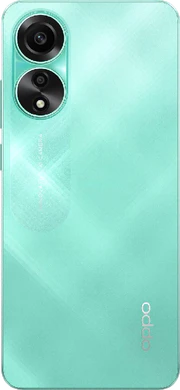 Oppo A78 4G groen achterkant