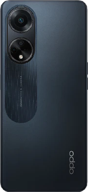 Oppo A98 zwart achterkant