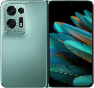 Oppo Find N2 groen buitenkant geopend